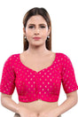 Buy Jacquard Woven Blouse in Pink