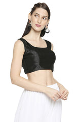 Buy Solid Blouse in Black