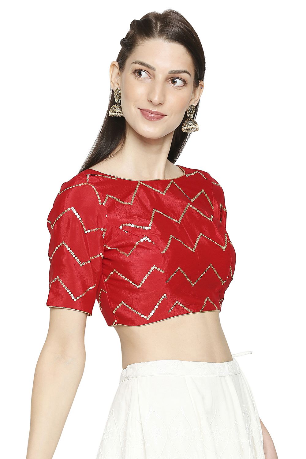 Buy Sequin Blouse in Red