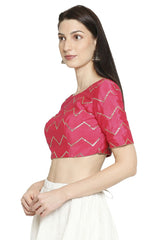 Shop Women's Pink Crepe Silk Blouse