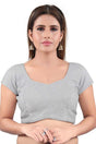 Buy Brocade Sequin Blouses in Grey