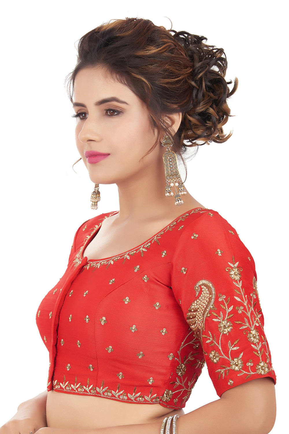 Saree Blouses Neck Designs