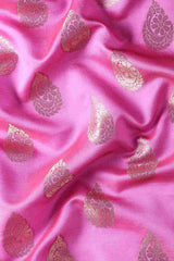 Pink Art Silk Indian Saree