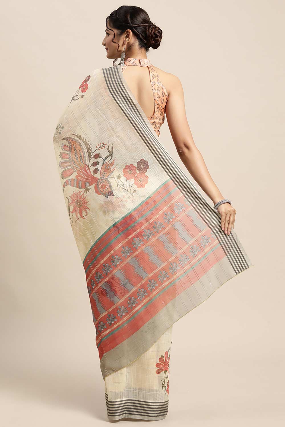 Soft Silk Yellow Printed Designer Saree