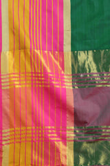 Multi Solid Art Silk Saree