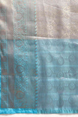 Blue Woven Tissue Saree