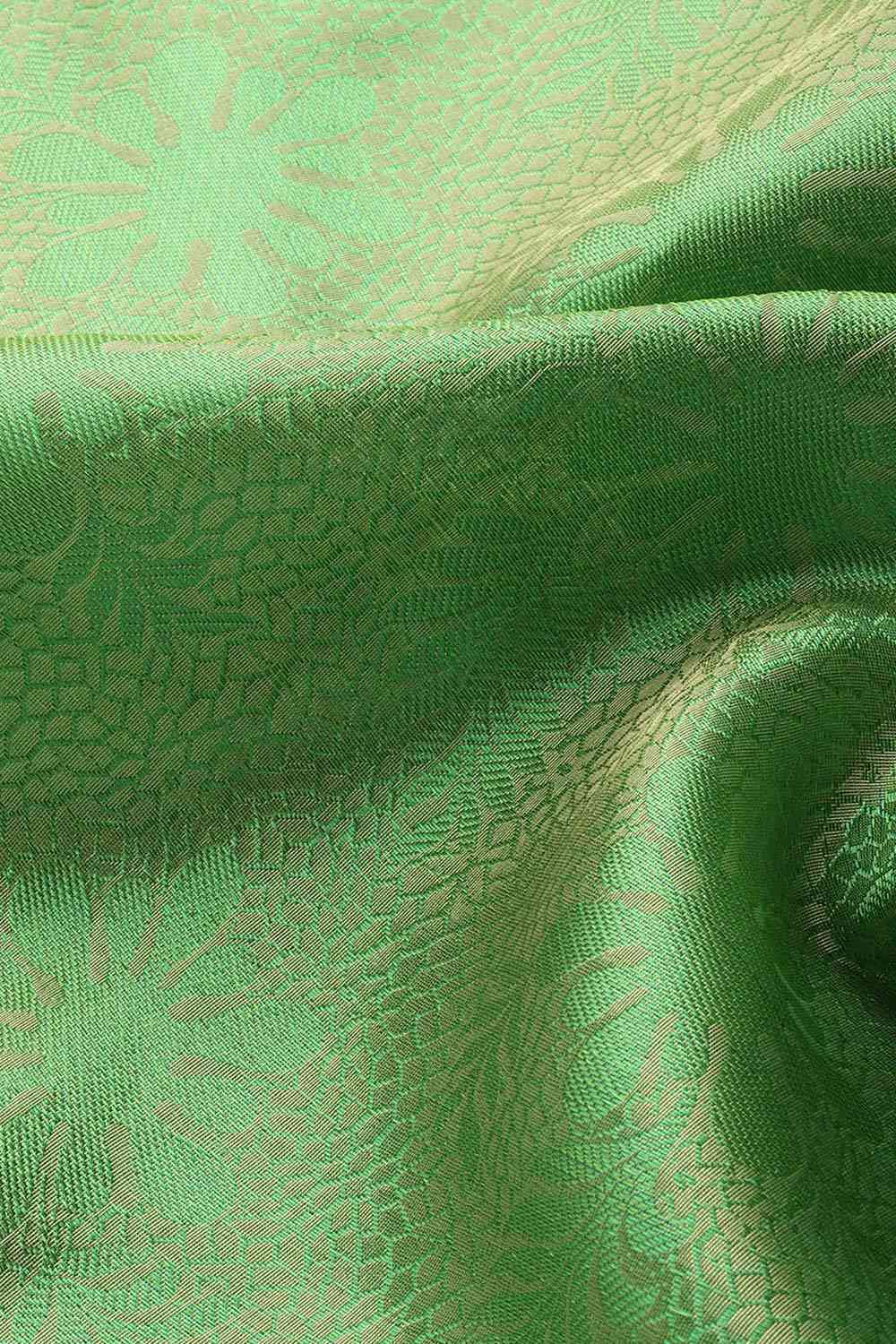 Green Woven Tissue Saree