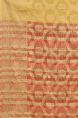 Yellow Embellished Silk Cotton Saree