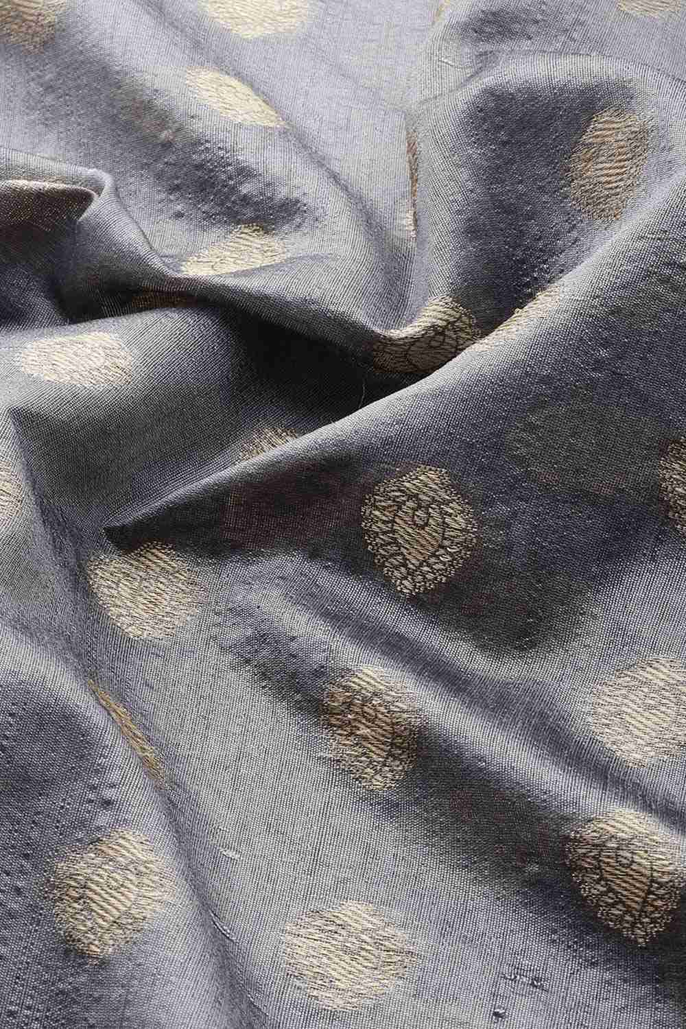 Grey Woven Art Silk Saree