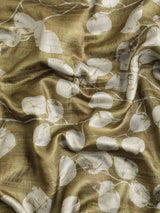 Olive Soft Silk Digital Print Saree