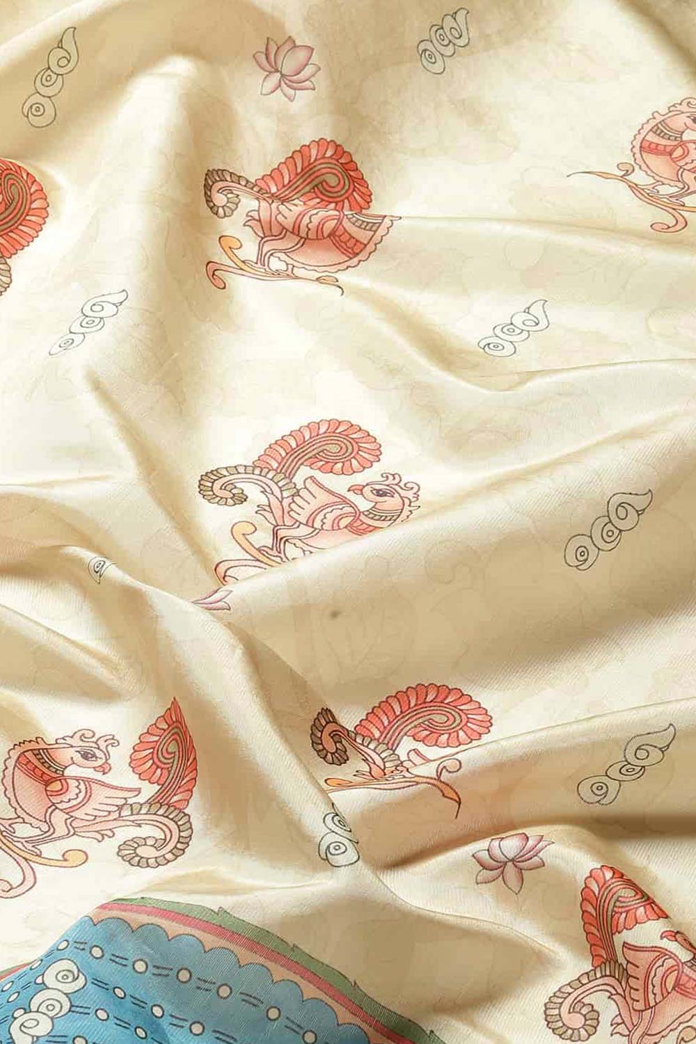 Beige Zari Art Silk Saree