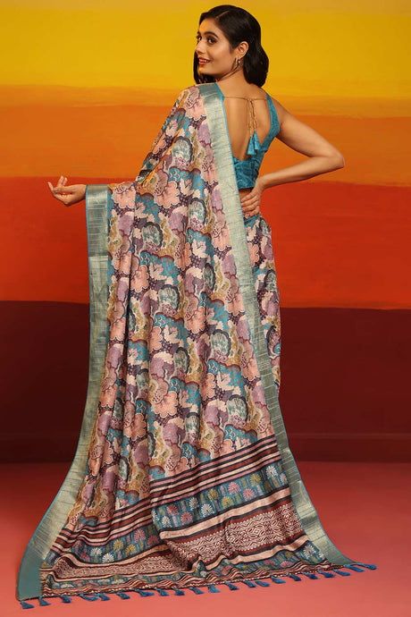 Banarasi Kota Silk Woven Saree With Unstitched Blouse Piece