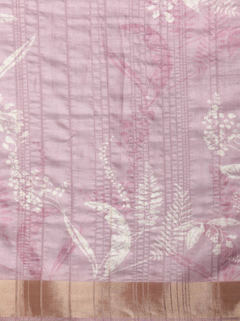 Purple Soft Silk Digital Print Saree