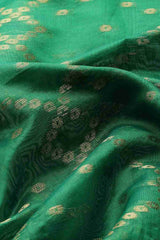 Green Woven Silk Blend Saree