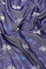 Buy Blue Cotton Block Printed Handloom Saree Saree Online