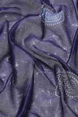 Buy Blue Cotton Block Printed Handloom Saree Saree Online