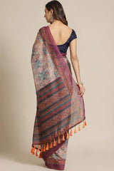 Buy Multicolor Cotton Block Printed Handloom Saree Saree Online