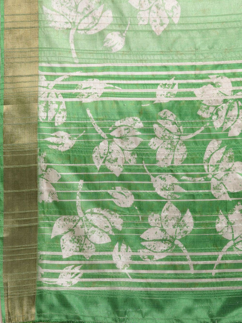 Green Soft Silk Digital Print Saree