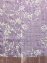 Lavender Soft Silk Digital Print Saree