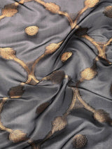 Black Organza Silk Floral Saree