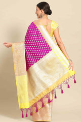 Purple Zari Art Silk Saree