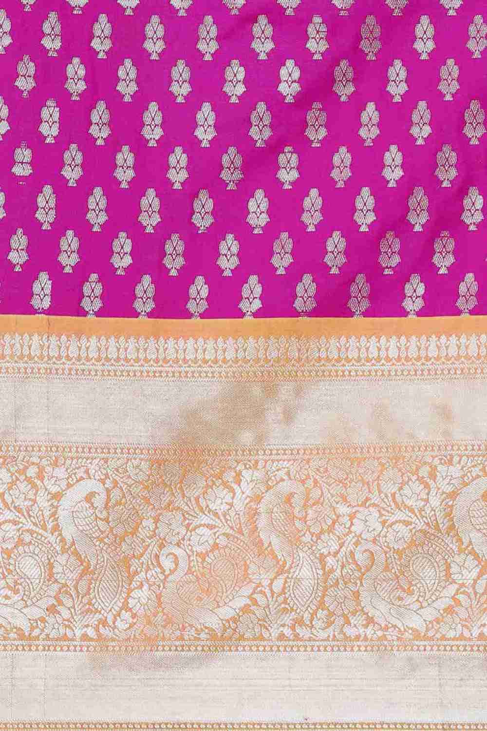 Purple Zari Art Silk Saree