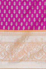 Purple Zari Art Silk Saree