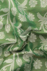 Green Woven Brocade Saree