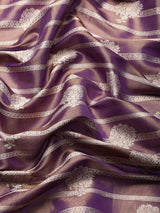 Purple Silk Woven Design Saree