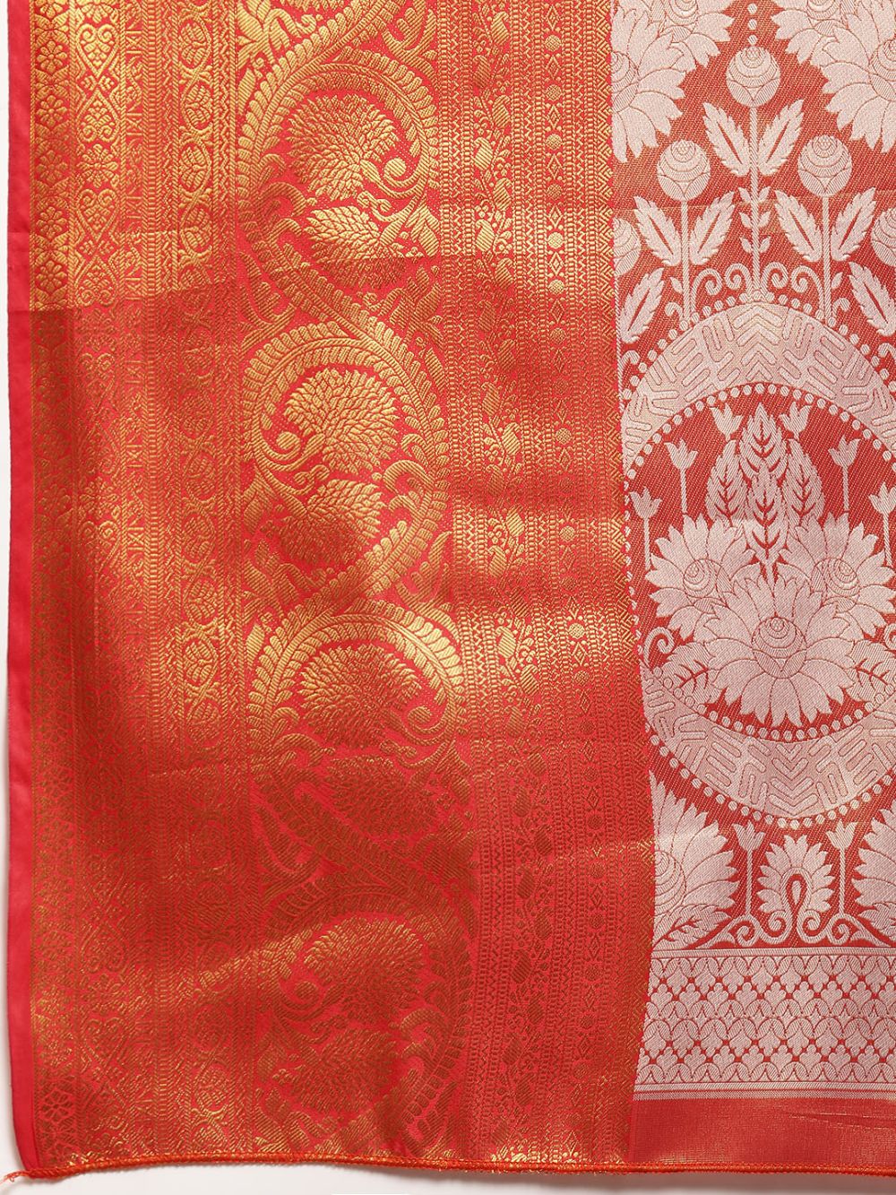 Wine Silk Woven Design Saree