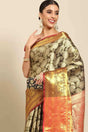 Buy Black Art Silk brocade Saree Online