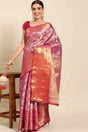 Buy Pink Art Silk brocade Saree Online