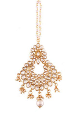 Gold Plated Kalank Inspired Pearl Maang Tikka