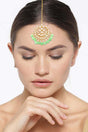 Buy Women's Alloy  Maang Tikka in Green