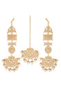 Buy Women's Alloy Chandbali Earrings in White