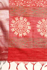 Maroon Art Silk Indian Saree