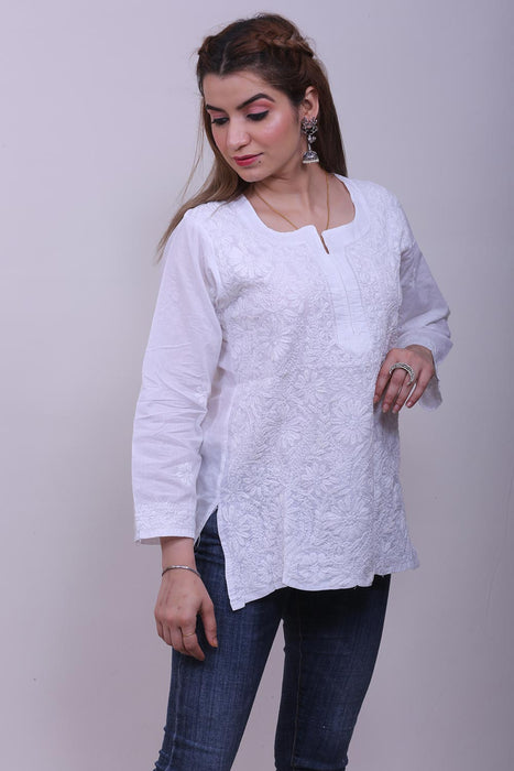 Short kurta tops for on sale jeans