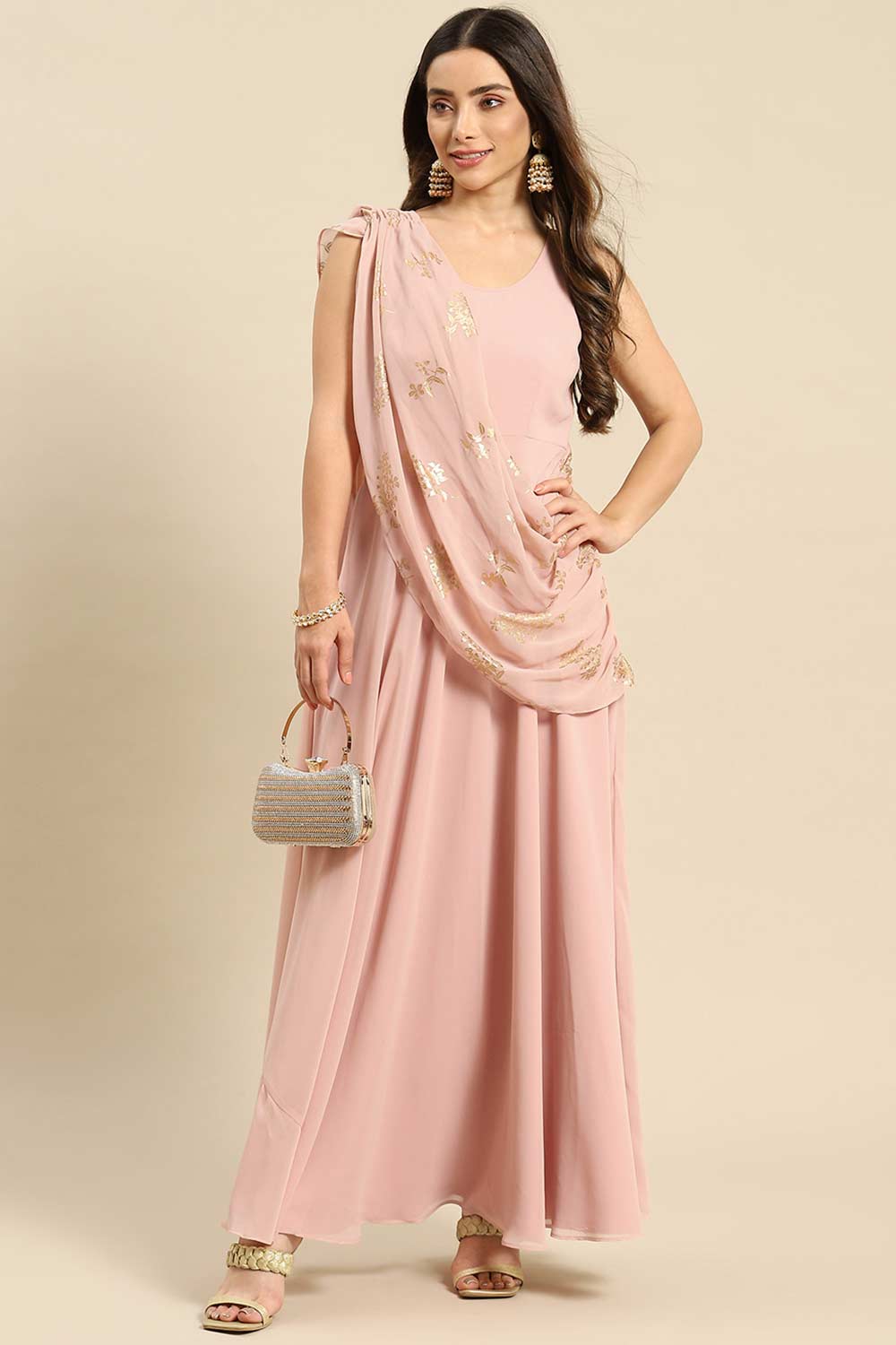 Powder pink dresses sale