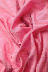 Pink Cotton Block Saree