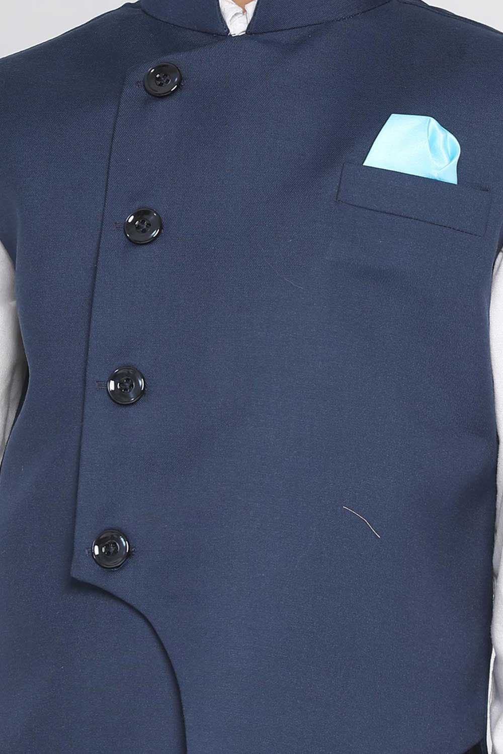 Shop Blue Nehru Jacket Online