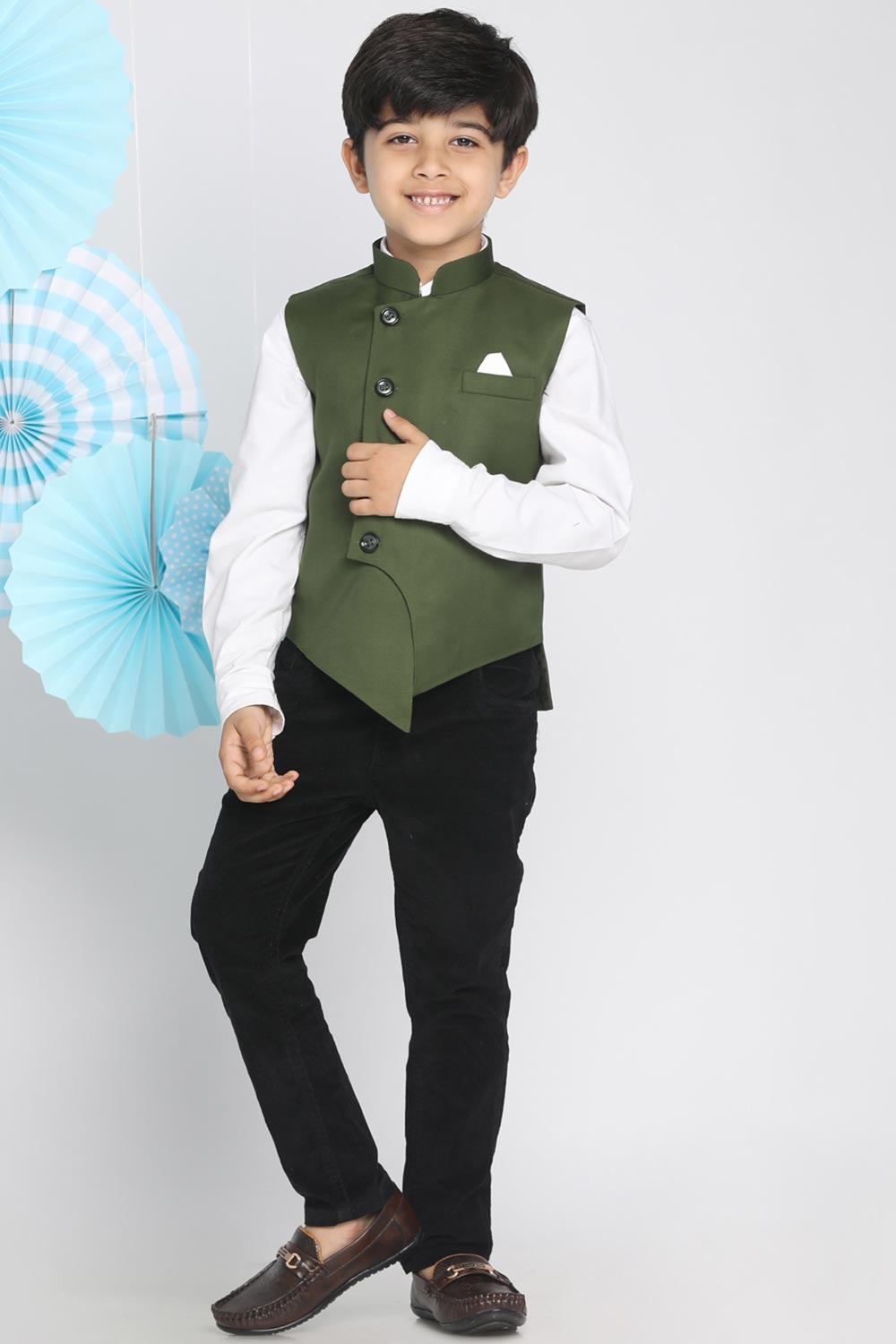 Buy Green Nehru Jacket Online Collection at Karmaplace