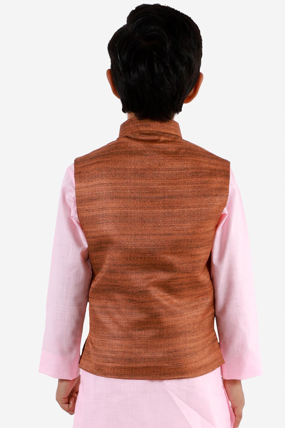 Buy Kids Nehru Jacket in Coffee Brown