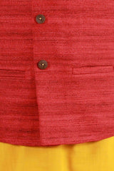 Shop Maroon Nehru Jacket Online