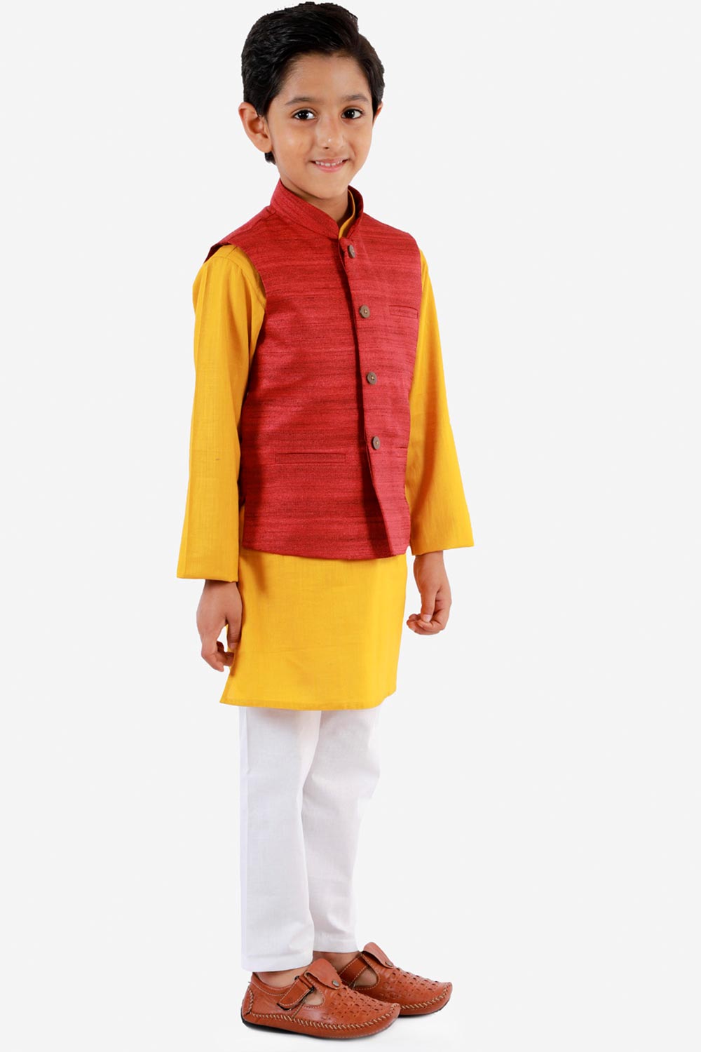 Buy Maroon Nehru Jacket Online