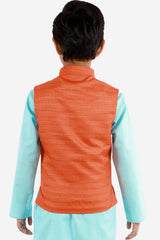 Buy Kids Nehru Jacket in Orange