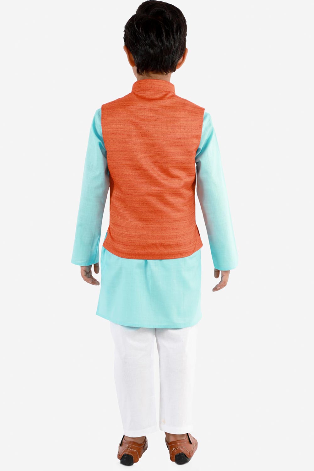 Shop Boys Kurta Set in Aqua