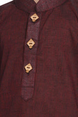 Buy Boys Pure Cotton Kurta in Maroon