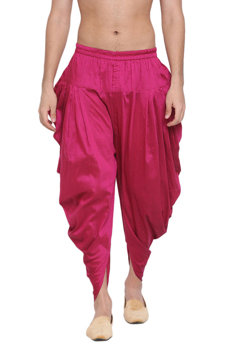 Buy Art Silk Solid Dhoti in Pink