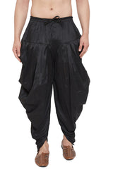 Buy Art Silk Solid Dhoti in Black