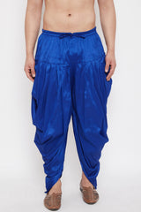 Blue Art Silk Dhoti for Men's